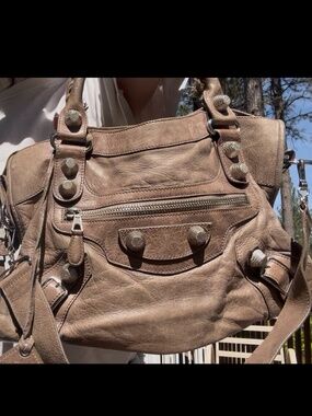 **Sold**Brown Vintage Balenciaga Giant 21 bag silver hardware